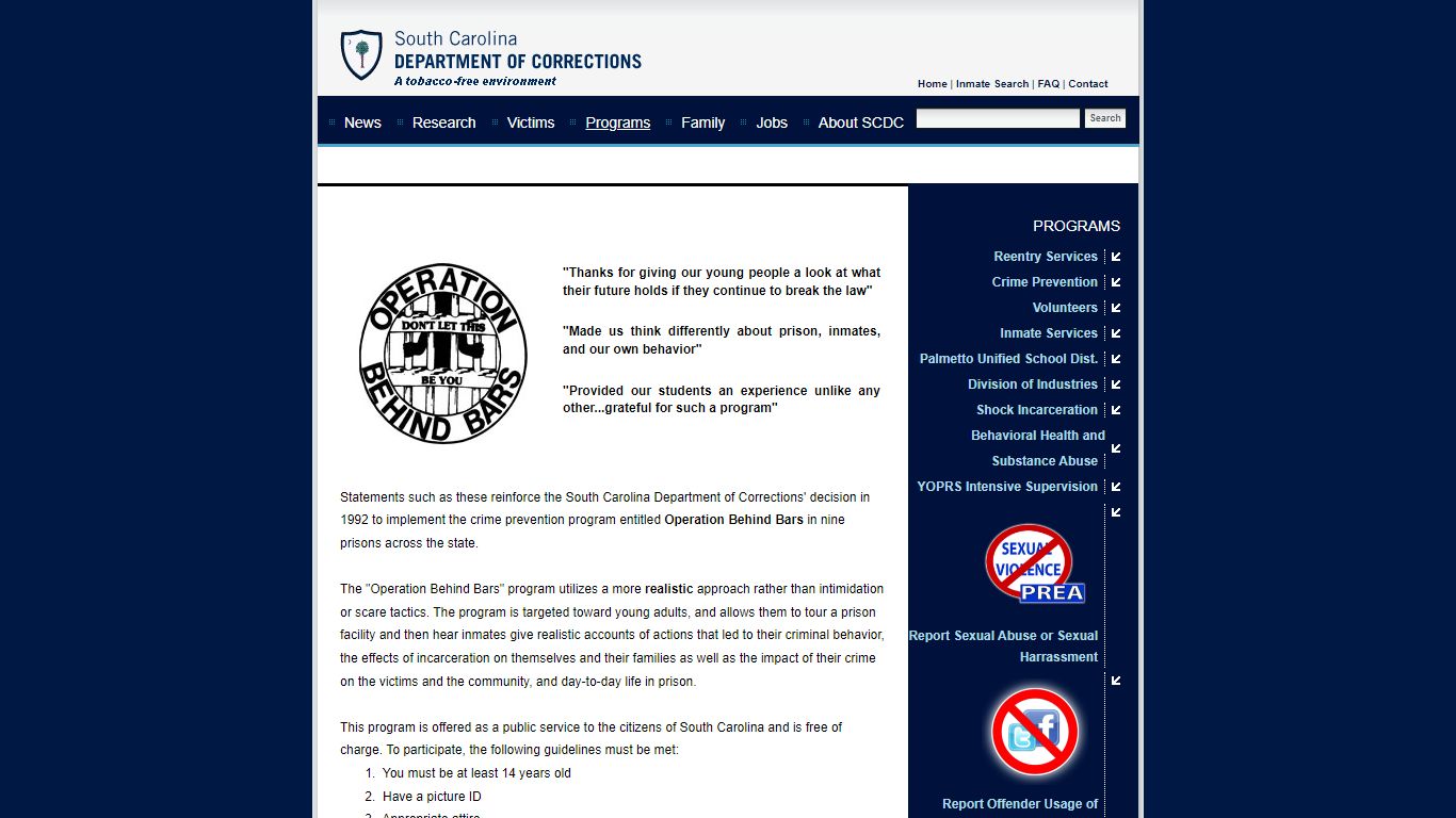 SCDC | South Carolina Department of Corrections